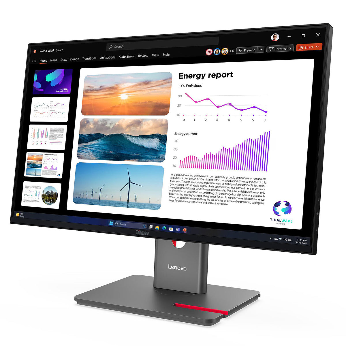 Nota Lenovo 23.8" LED - ThinkVision P24Q-40