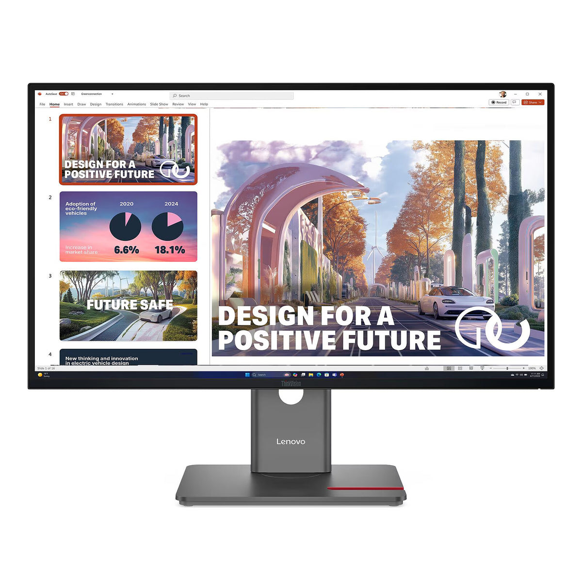 Lenovo 27" LED - ThinkVision P27QD-40 Schermo PC 2.5K - 2560 x 1440 pixel - 6 ms (grigio su grigio) - 16/9 - Pannello IPS - H