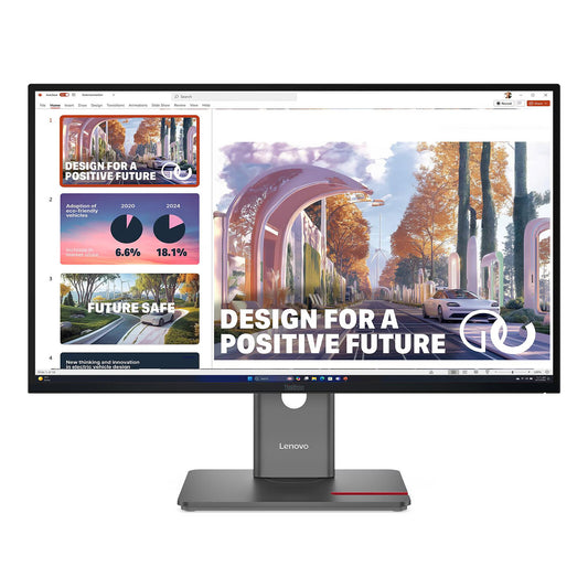 Lenovo 27" LED - ThinkVision P27QD-40 Schermo PC 2.5K - 2560 x 1440 pixel - 6 ms (grigio su grigio) - 16/9 - Pannello IPS - H