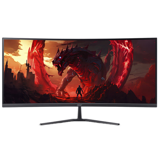 Acer 34" LED - ED340CURJ0bmiipx Monitor PC UltraWide WQHD - 3440 x 1440 pixel - 5 ms - 21/9 - Pannello VA curvo - 120 Hz - HD