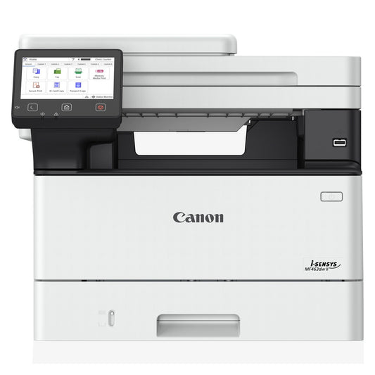 Canon i-SENSYS MF463dw II Stampante multifunzione laser monocromatica 3-in-1, fronte/retro automatico, schermo LCD a colori t