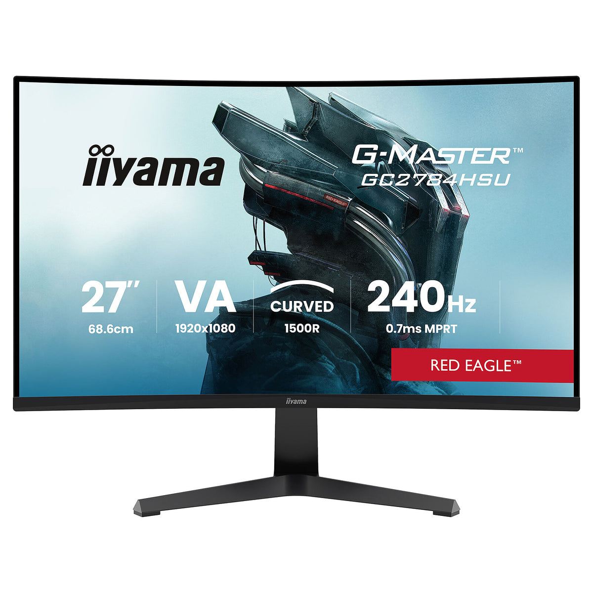 iiyama 27" LED - G-Master GC2784HSU-B1 Red Eagle Ecran PC Full HD 1080p - 1920 x 1080 pixels - 0.7 ms (MPRT) - Formato 16/9 -