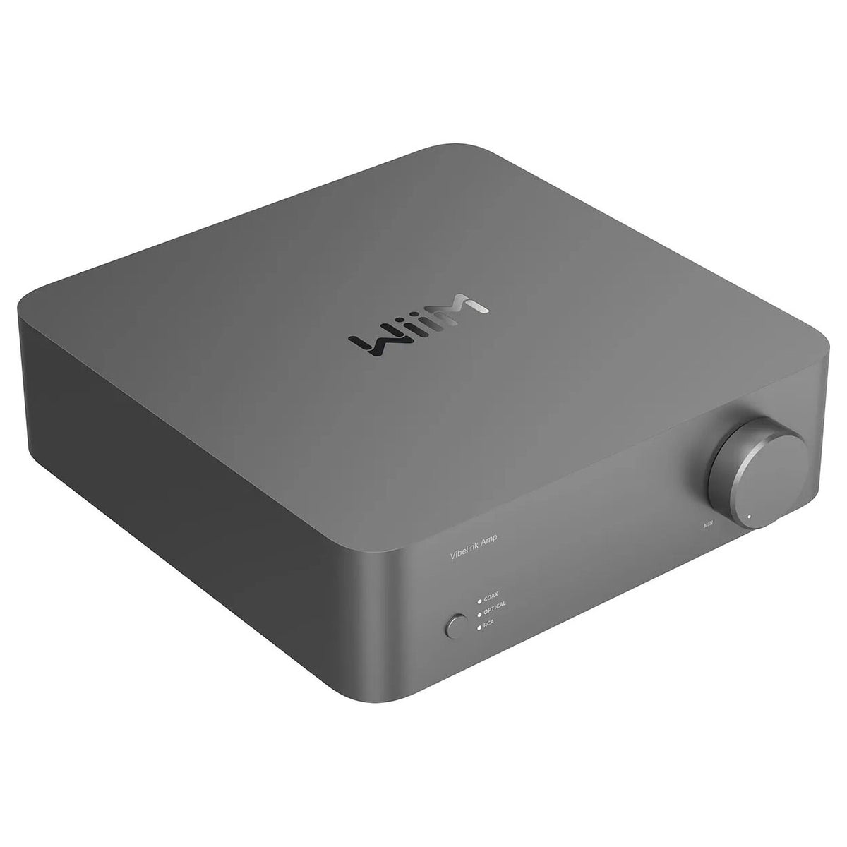 WiiM VibeLink AMP Space Grey Amplificatore stereo 2 x 200 Watt - DAC ESS 24 bit/192 kHz - Ingressi RCA/Ottico/Coassiale - Amplificazione in classe D - Tecnologia PFFB - Compatibile con diffusori da 3 a 8 ohm