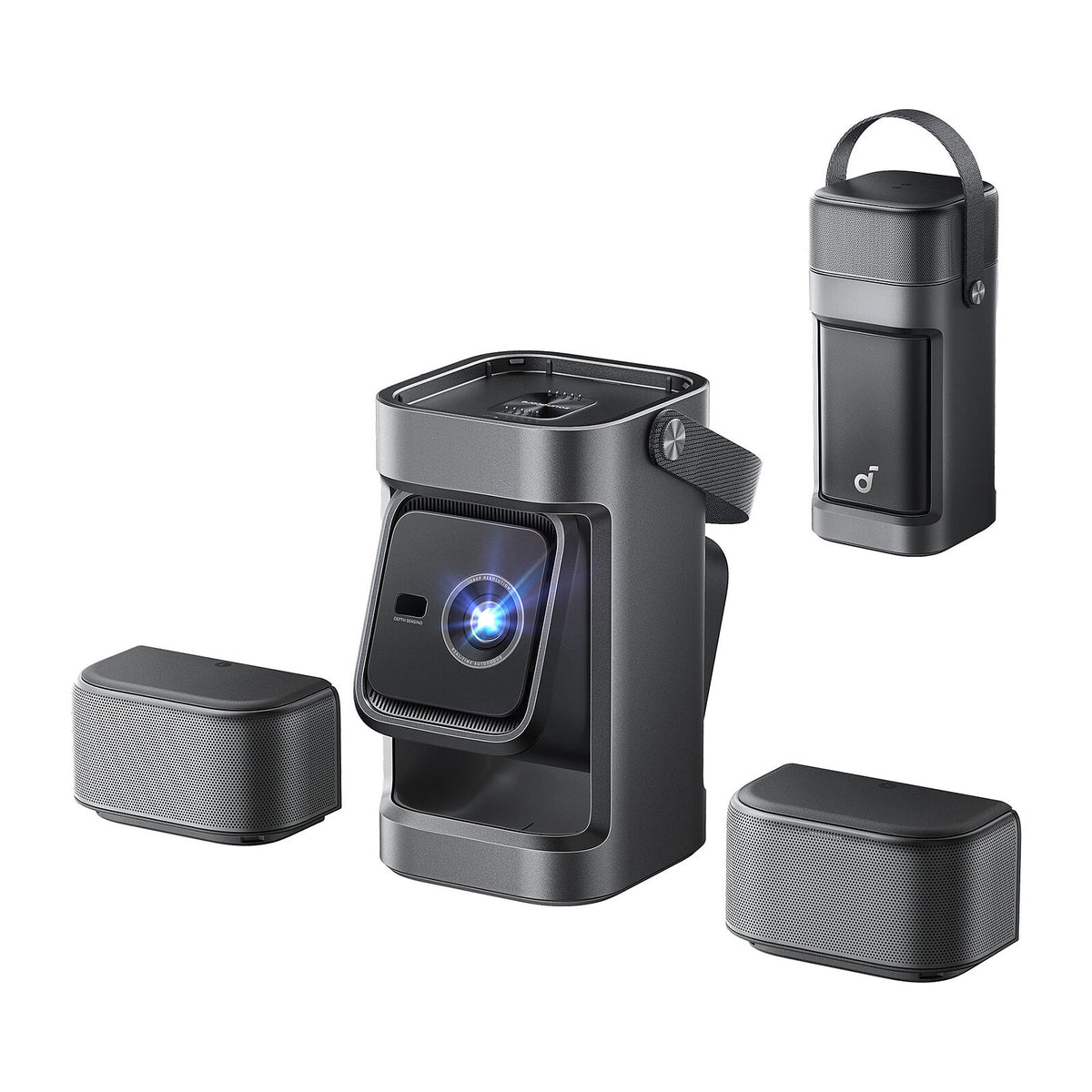 Nebula P1 Videoproiettore portatile 4LED DLP - Full HD - 650 Lumens - Google TV - Wi-Fi 5/Bluetooth - HDMI/USB - Altoparlanti staccabili con audio 20W