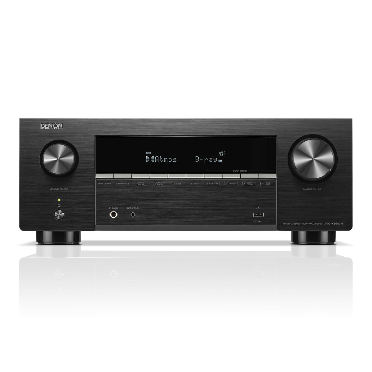 Denon AVC-X3900H Nero Amplificatore Home Cinema 9.4 - 105W/canale - Dolby Atmos/DTS:X - IMAX Enhanced - Auro-3D - 6 ingressi HDMI 2.1 8K - Upscaling 8K - HDR - Wi-Fi/Bluetooth - AirPlay 2 - Multiroom HEOS