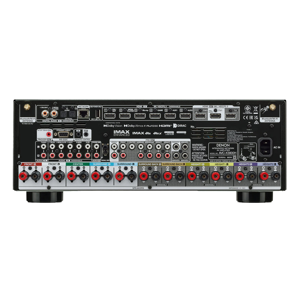 Acquista Denon AVC-X3900H Nero