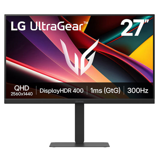 LG 27" LED - UltraGear 27G640A-B Monitor PC 2.5K - 2560 x 1440 pixel - 1 ms (grigio su grigio) - 16/9 - Pannello IPS - 300 Hz