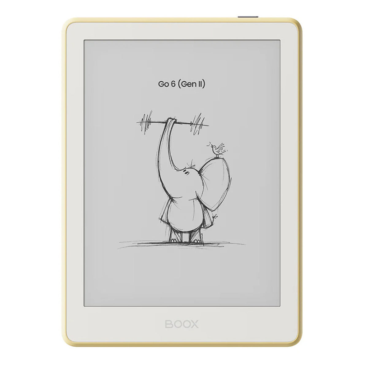Boox Go 6" (Gen II) Custard Lettore eBook - Schermo E Ink Carta 1300 touch 6" 1448 x 1072 - 32 GB - Android 11 - Wi-Fi/Bluetooth 5.0 - microSD - USB-C