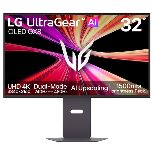 LG 31.5" OLED - UltraGear 32GX870B-B Monitor PC 4K - 3840 x 2160 pixel - 0.03 ms (grigio su grigio) - 16/9 - Pannello OLED - 