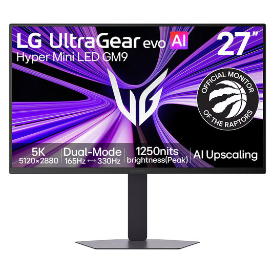 LG 27" LED - UltraGear 27GM950B-B Monitor PC 5K - 5120 x 2880 pixel - 1 ms (grigio su grigio) - 16/9 - Pannello Hyper Mini LE