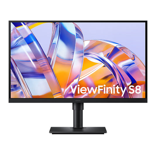 Samsung 27" LED - ViewFinity S8 S27H804UAU Schermo PC 4K - 3840 x 2160 pixel - 5 ms (grigio su grigio) - 16/9 - Pannello IPS 