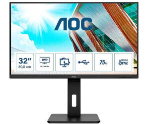 AOC U32P2 Monitor 80 cm (31,5 ")(4K-UHD, VA-Panel, HDMI, DisplayPort, USB, Lautsprecher)