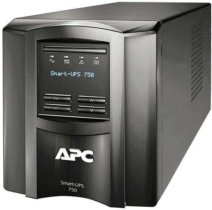 APC Smart UPS SMT750IC, 750VA, 6x C13, AVR, display, SmartConnect + Slot, surge protection