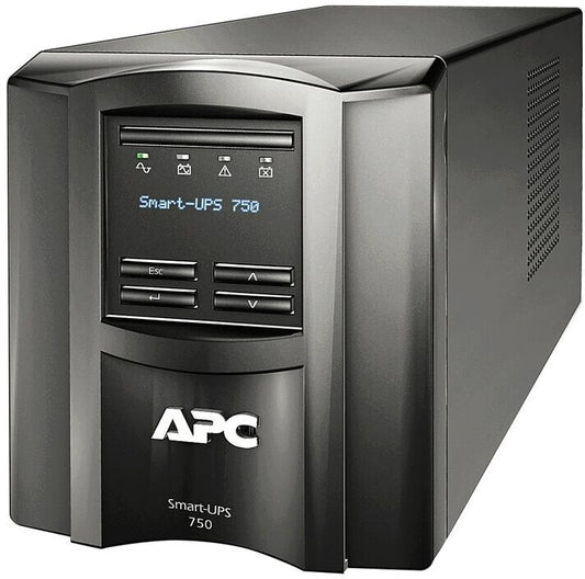 APC Smart UPS SMT750IC, 750VA, 6x C13, AVR, display, SmartConnect + Slot, surge protection