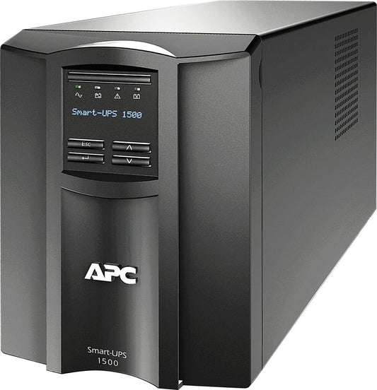 APC Smart UPS SMT1500IC, 1500VA, 8x C13, AVR, display, SmartConnect + Slot, surge protection