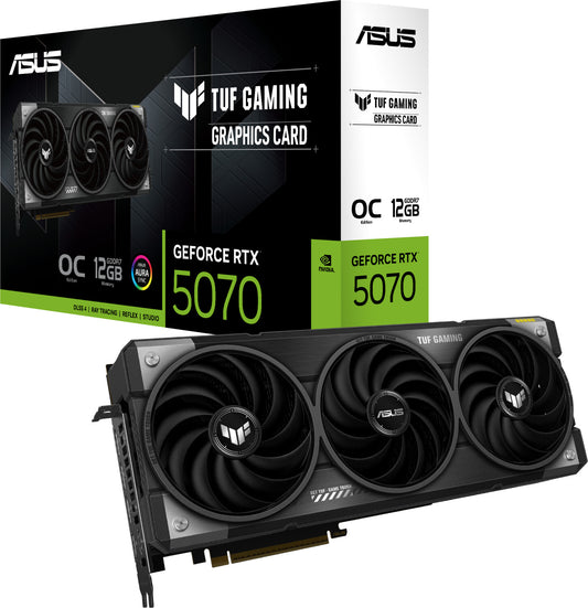ASUS TUF Gaming GeForce RTX 5070 OC 12GB TUF-RTX5070-O12G-GAMING DDR7 graphics card, 2xHDMI, 3xDP