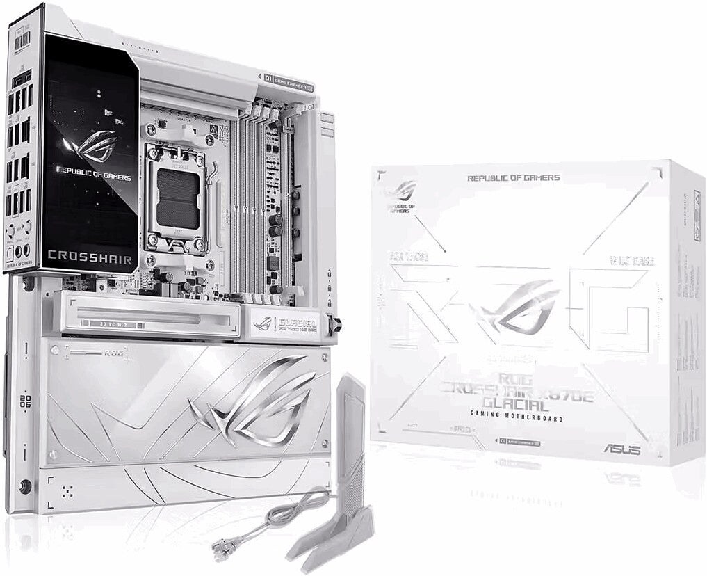 ASUS ROG CROSSHAIR X870E GLACIAL WIFI7 ATX motherboard AM5 USB4