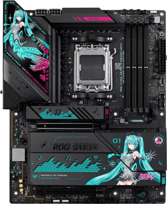 ASUS ROG STRIX X870E-H GAMING WIFI7 Hatsune Miku Edition ATX motherboard AM5 HDMI/USB4