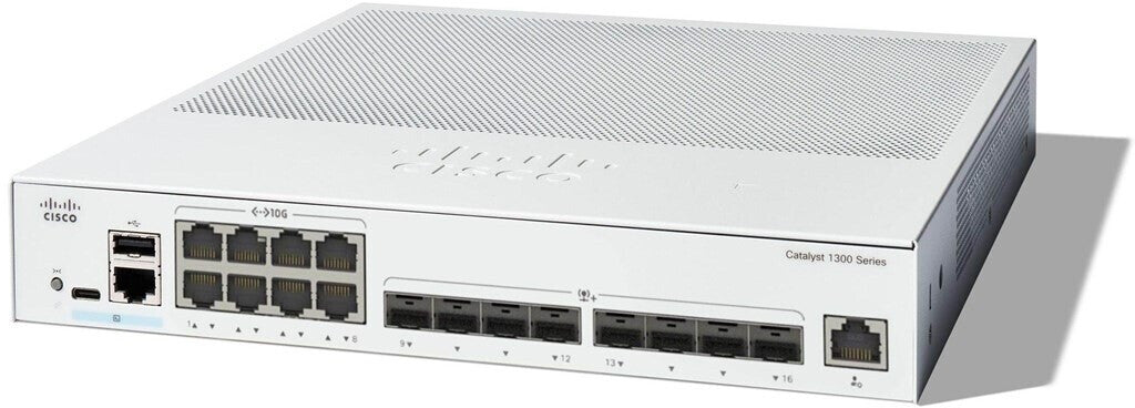 Cisco Catalyst C1300-16XTS Switch gérable empilable 10G montable en rack 8x RJ-45, 8x SFP+