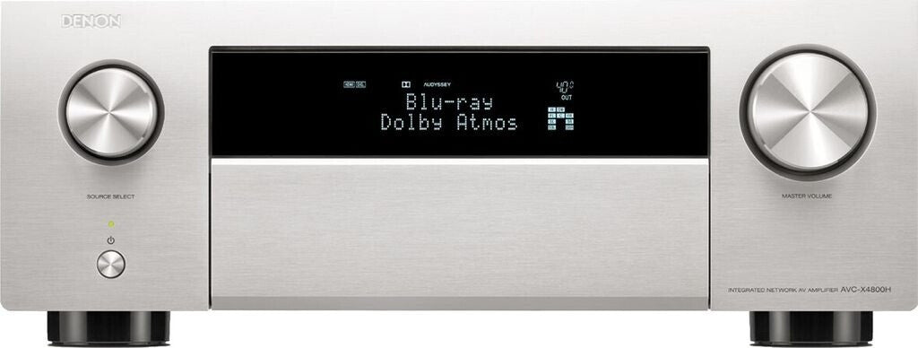 Denon AVC-X4800H SILVER Amplificatore AV 8K a 9.2 canali con audio 3D HEOS