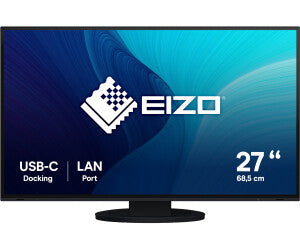 EIZO FlexScan EV2795-BK Monitor 68,5 cm (27 ")(QHD, IPS-Panel, USB-C, DisplayPort, HDMI, LAN, KVM-Switch)