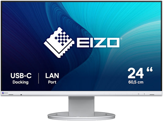 EIZO FlexScan EV2490-WT 60,5m (23,8) Full HD IPS Monitor DP/HDMI/USB-C Pivot HV