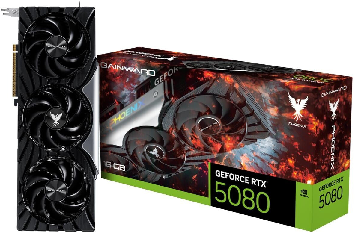 GAINWARD GeForce RTX 5080 Phoenix 16GB GDDR7 graphics card HDMI/3xDP