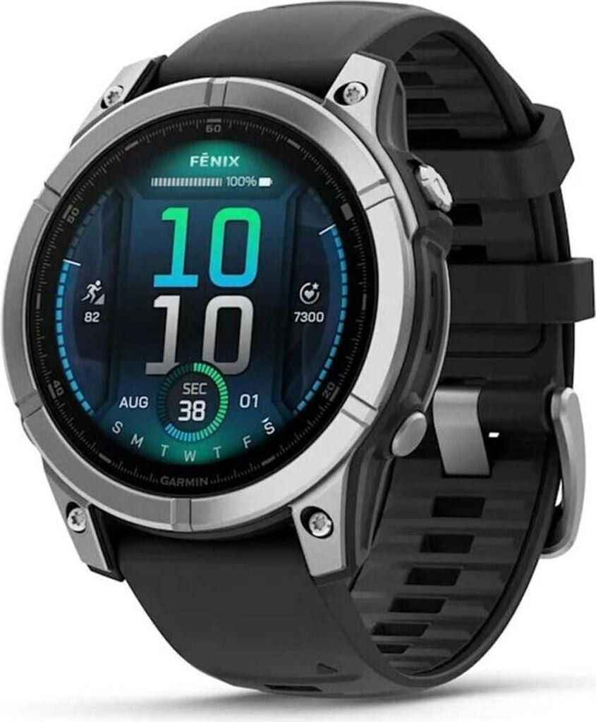 Garmin fēnix E - 47 mm AMOLED Noir/Argent