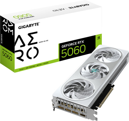 GIGABYTE GeForce RTX 5060 AERO OC 8GB Graphics Card HDMI/DP