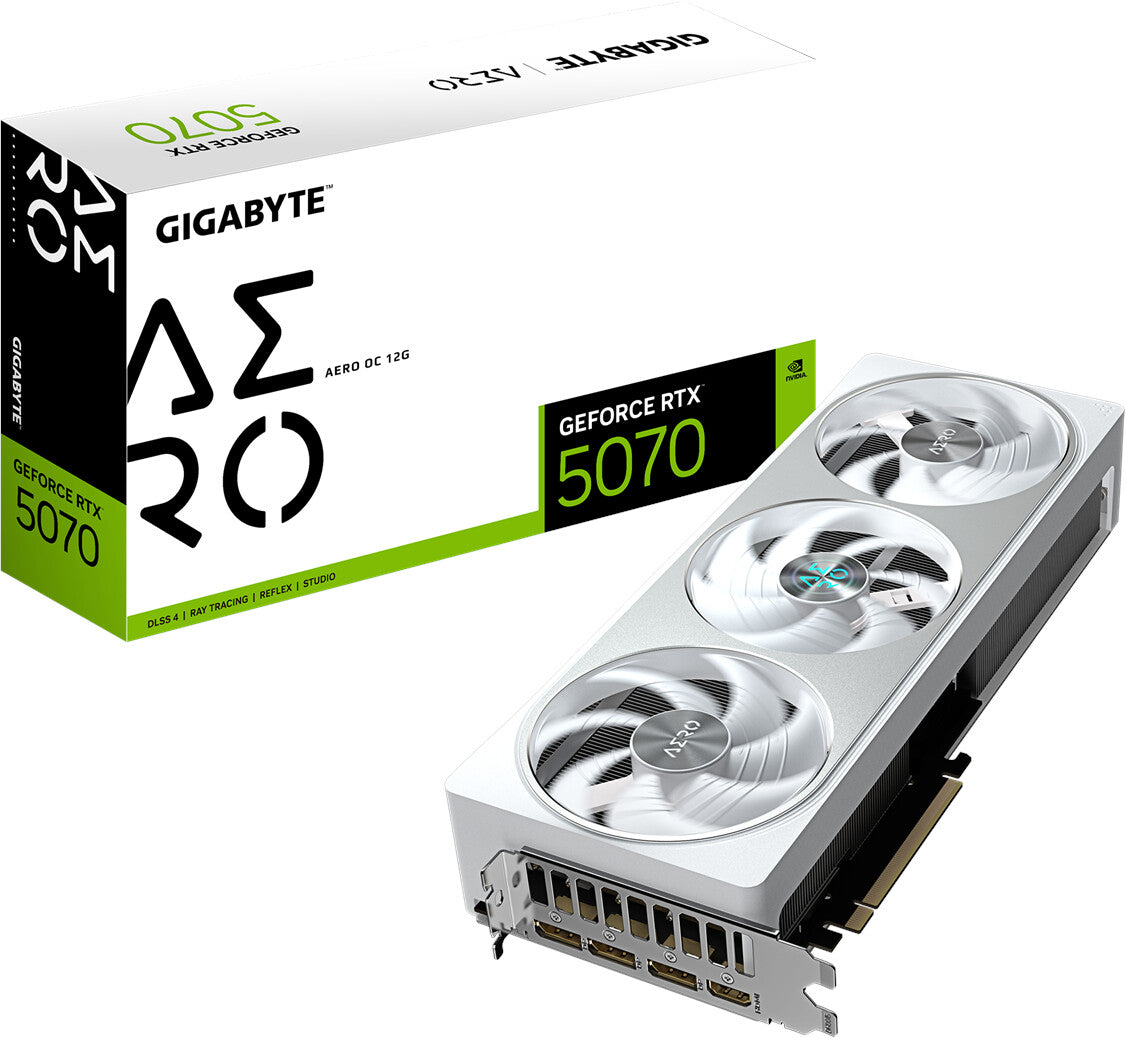 Carte graphique GIGABYTE GeForce RTX 5070 AERO OC 12G HDMI/DP
