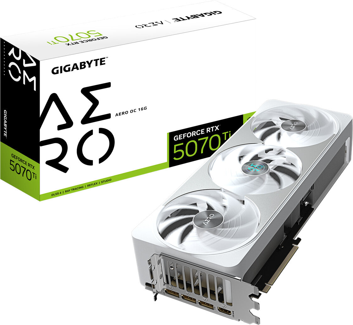 Carte graphique GIGABYTE GeForce RTX 5070 Ti AERO OC 16G HDMI/DP