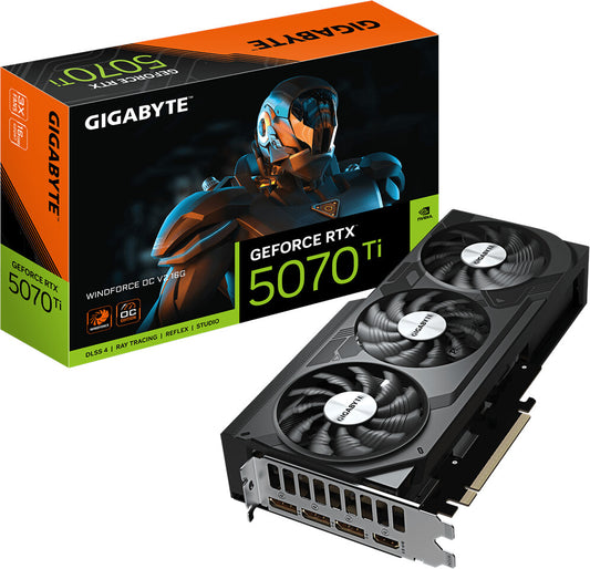 GIGABYTE GeForce RTX 5070 Ti WINDFORCE OC V2 16G graphics card HDMI/DP