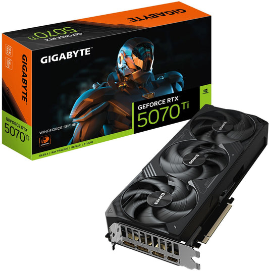 GIGABYTE GeForce RTX 5070 Ti WINDFORCE SFF 16G Graphics Card HDMI/DP