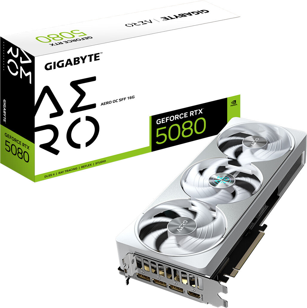 Carte graphique GIGABYTE GeForce RTX 5080 AERO OC SFF 16G HDMI/DP