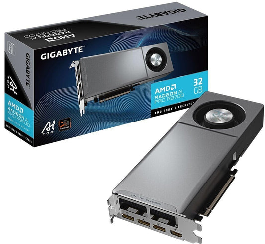 GIGABYTE Radeon PRO R9700 AI TOP 32G Graphics Card DP/HDMI