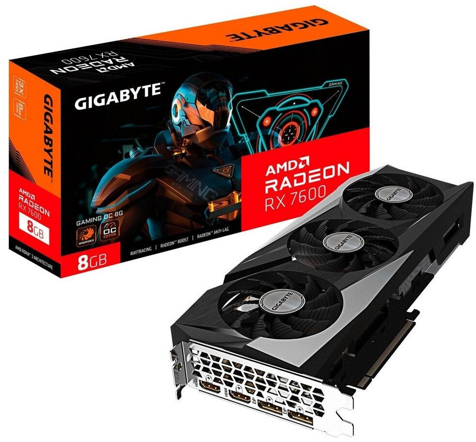 Carte Graphique GIGABYTE AMD Radeon RX 7600 Gaming OC 8 Go GDDR6 HDMI/DP