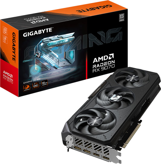 GIGABYTE Radeon RX 9070 GAMING OC 16G Graphics Card HDMI/DP
