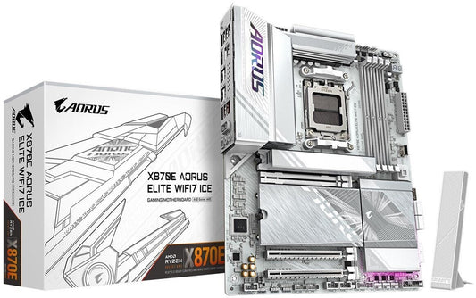 GIGABYTE X870E AORUS ELITE WIFI7 ICE ATX Mainboard Socket AM5 HDMI