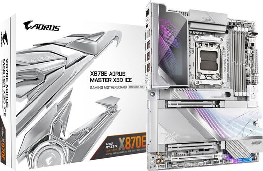 GIGABYTE X870E AORUS MASTER X3D ICE WIFI7 ATX Mainboard Socket AM5 HDMI