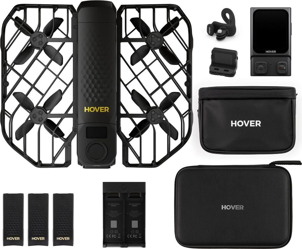 HOVERAir X1 PROMAX Camera Drone Ultimate Bike Set Black