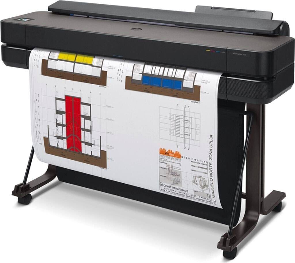 HP DesignJet T650 Inkjet Large Format Printer Plotter (A0, 91cm, 36", LAN, USB, WLAN)