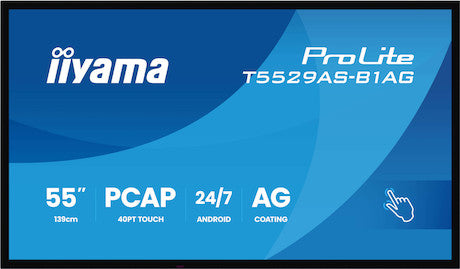 iiyama ProLite T5529AS-B1AG Écran PCAP interactif tout-en-un 55" pour des espaces de collaboration intelligents