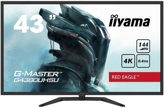 iiyama G-Master G4380UHSU-B1 108cm (43") 4K UHD Monitor HDMI/DP 144Hz 0,4ms HDR