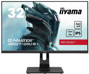 Iiyama G-MASTER GB3271QSU-B1 Écran gaming 80 cm (31,5 ")(WQHD, dalle IPS, HDMI, DisplayPort, USB, 165 Hz, 1 ms)