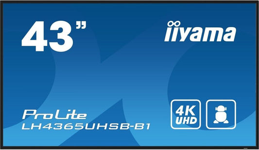 iiyama LH4365UHSB-B1, 43", Display