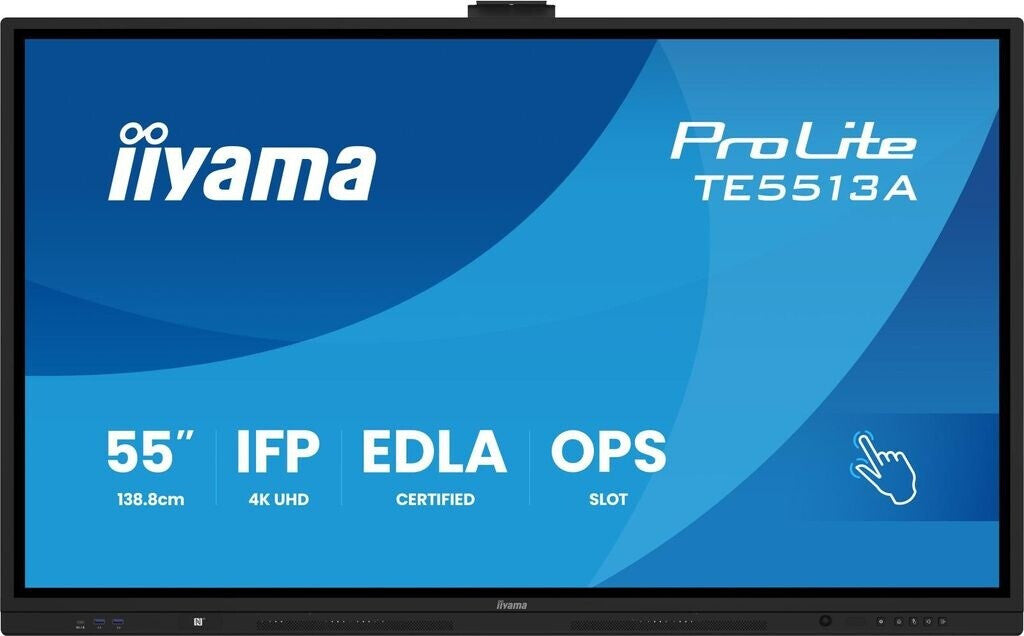 iiyama ProLite TE7513A-B1AG Display interattivo da 75" con certificazione Google EDLA