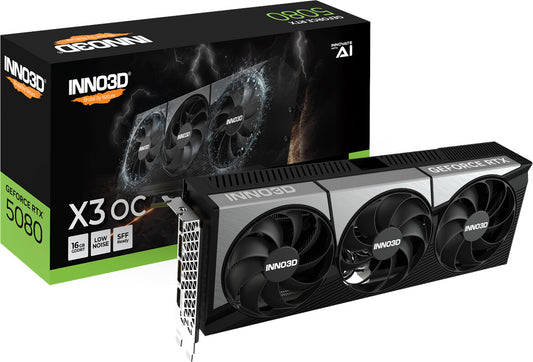 INNO3D GeForce RTX 5080 X3 OC 16GB Graphics Card 3xDP/HDMI