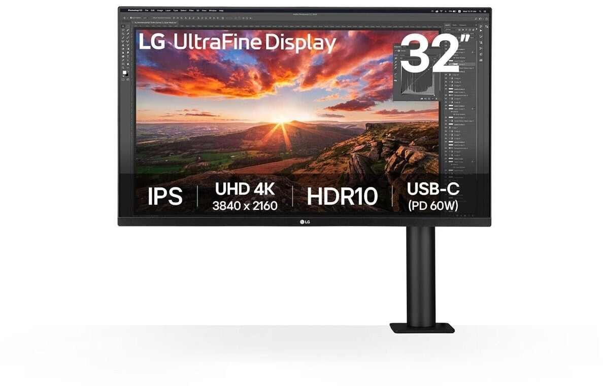 LG 32UN880K-B 32" Monitor, 3840 x 2160 4K UHD, 60Hz, 5ms