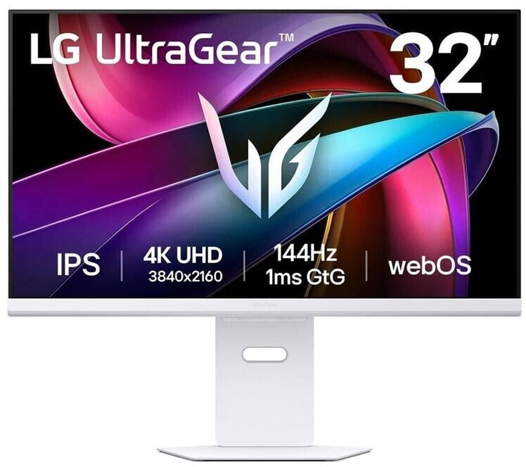 Moniteur de jeu intelligent AI UHD 4K LG UltraGear 32G810SA-W de 32 pouces à 144 Hz