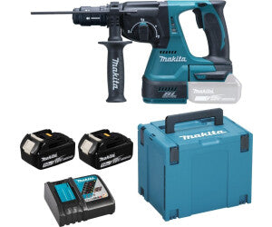 Makita DHR243RTJ Marteau perforateur 9500 tr/min Marteau combiné sans fil (2x 5,0 Ah)
